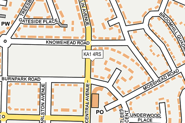 KA1 4RS map - OS OpenMap – Local (Ordnance Survey)