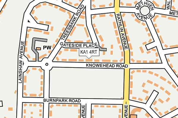 KA1 4RT map - OS OpenMap – Local (Ordnance Survey)