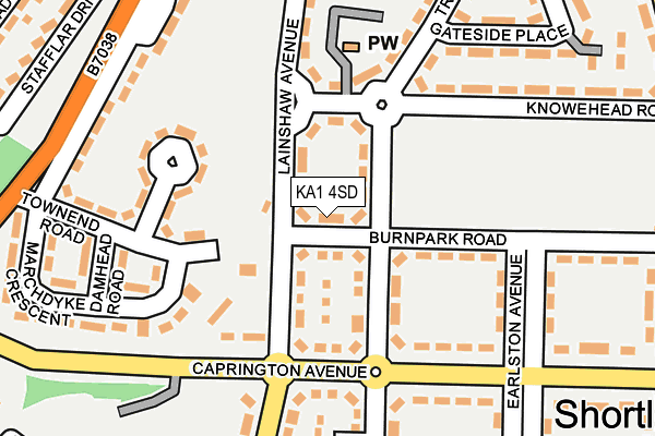 KA1 4SD map - OS OpenMap – Local (Ordnance Survey)