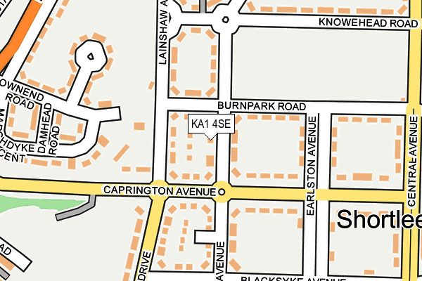 KA1 4SE map - OS OpenMap – Local (Ordnance Survey)