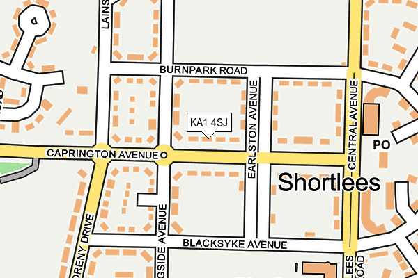 KA1 4SJ map - OS OpenMap – Local (Ordnance Survey)