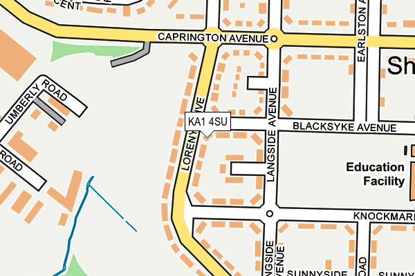 KA1 4SU map - OS OpenMap – Local (Ordnance Survey)