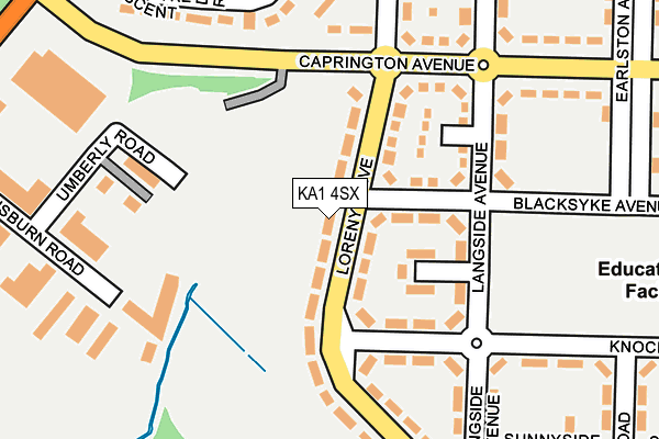 KA1 4SX map - OS OpenMap – Local (Ordnance Survey)