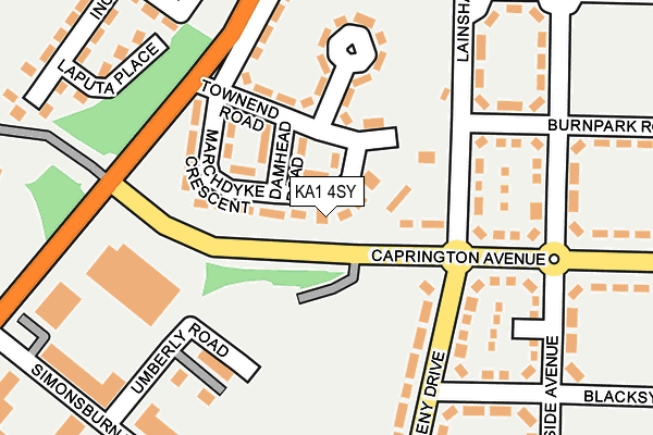 KA1 4SY map - OS OpenMap – Local (Ordnance Survey)