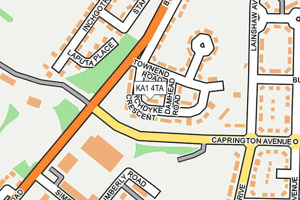 KA1 4TA map - OS OpenMap – Local (Ordnance Survey)