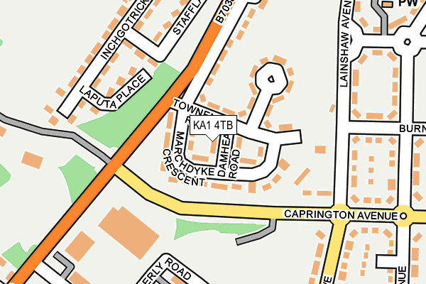 KA1 4TB map - OS OpenMap – Local (Ordnance Survey)