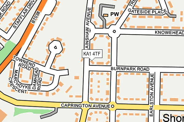 KA1 4TF map - OS OpenMap – Local (Ordnance Survey)