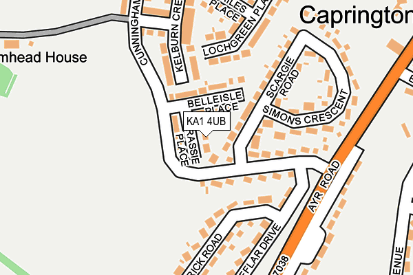 KA1 4UB map - OS OpenMap – Local (Ordnance Survey)