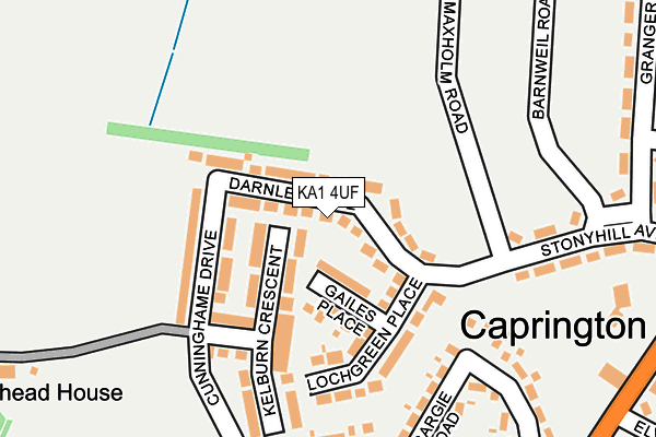 KA1 4UF map - OS OpenMap – Local (Ordnance Survey)
