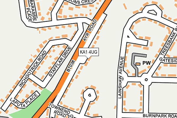 KA1 4UG map - OS OpenMap – Local (Ordnance Survey)