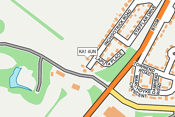 KA1 4UN map - OS OpenMap – Local (Ordnance Survey)
