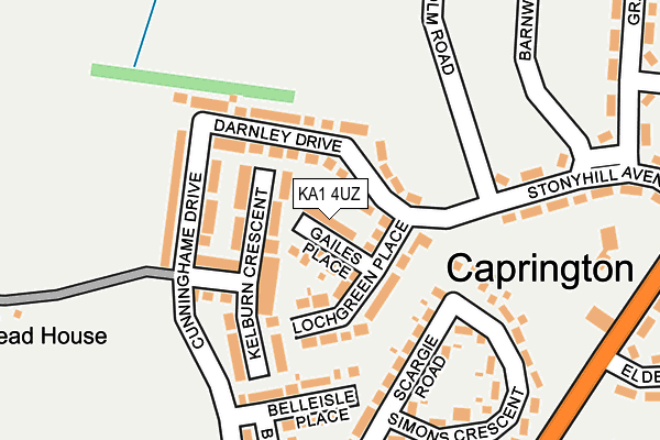 KA1 4UZ map - OS OpenMap – Local (Ordnance Survey)