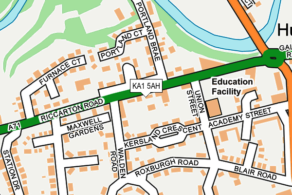 KA1 5AH map - OS OpenMap – Local (Ordnance Survey)