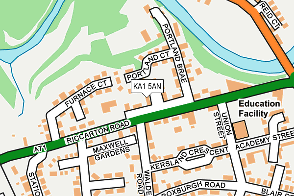 KA1 5AN map - OS OpenMap – Local (Ordnance Survey)