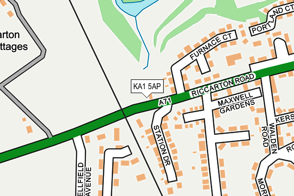 KA1 5AP map - OS OpenMap – Local (Ordnance Survey)