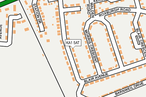 KA1 5AT map - OS OpenMap – Local (Ordnance Survey)