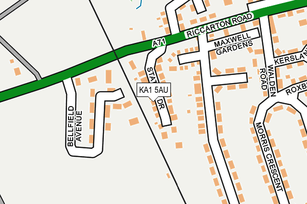 KA1 5AU map - OS OpenMap – Local (Ordnance Survey)