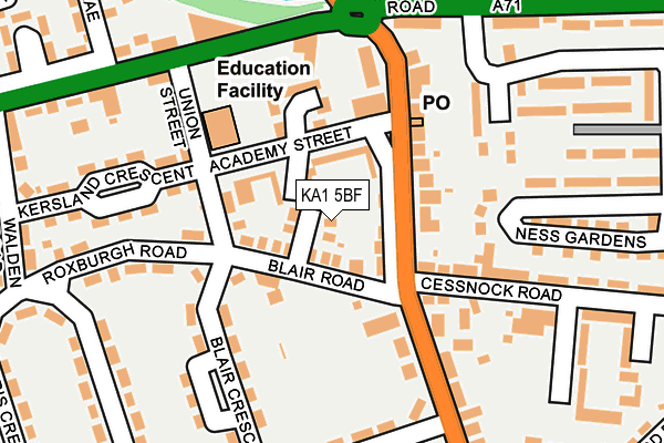 KA1 5BF map - OS OpenMap – Local (Ordnance Survey)