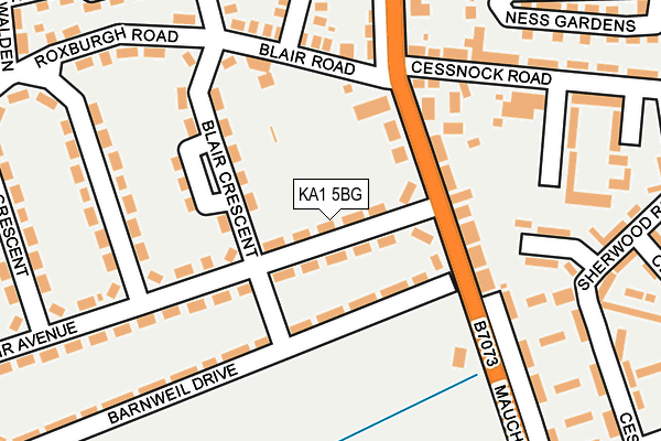 KA1 5BG map - OS OpenMap – Local (Ordnance Survey)