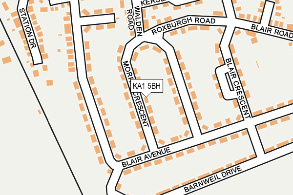 KA1 5BH map - OS OpenMap – Local (Ordnance Survey)