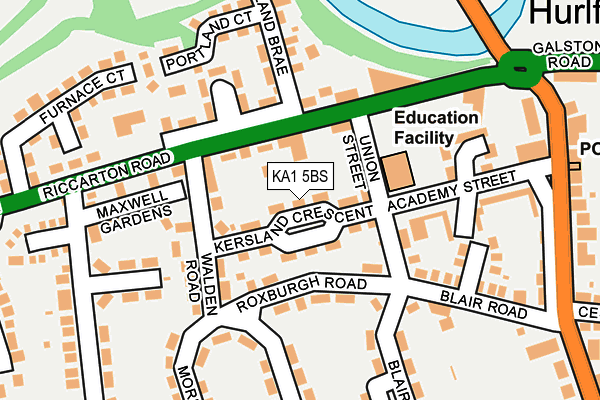 KA1 5BS map - OS OpenMap – Local (Ordnance Survey)