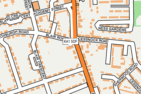 KA1 5DF map - OS OpenMap – Local (Ordnance Survey)