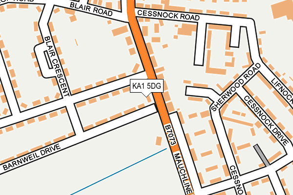 KA1 5DG map - OS OpenMap – Local (Ordnance Survey)