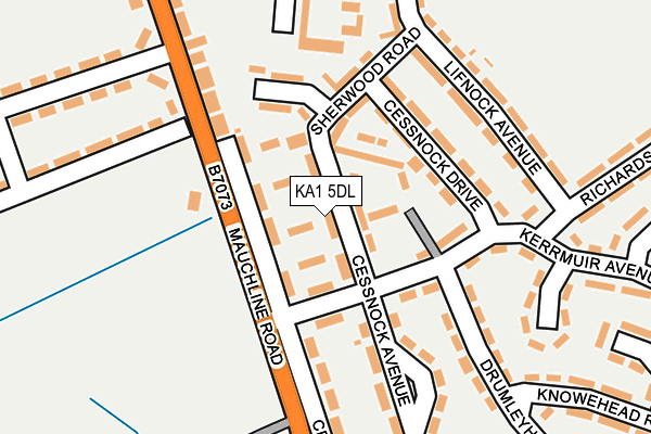 KA1 5DL map - OS OpenMap – Local (Ordnance Survey)