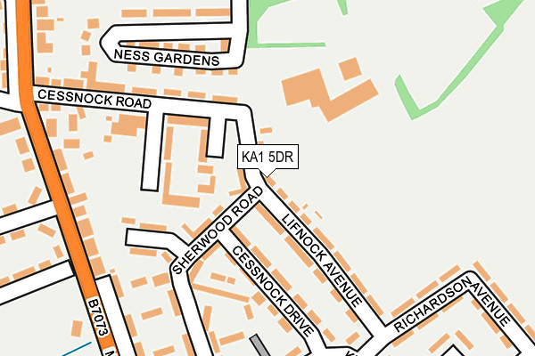 KA1 5DR map - OS OpenMap – Local (Ordnance Survey)
