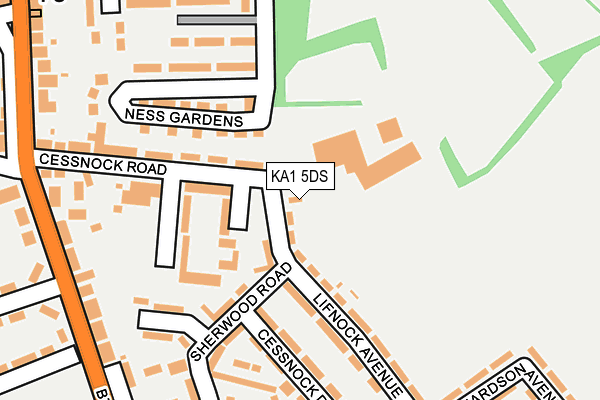 KA1 5DS map - OS OpenMap – Local (Ordnance Survey)