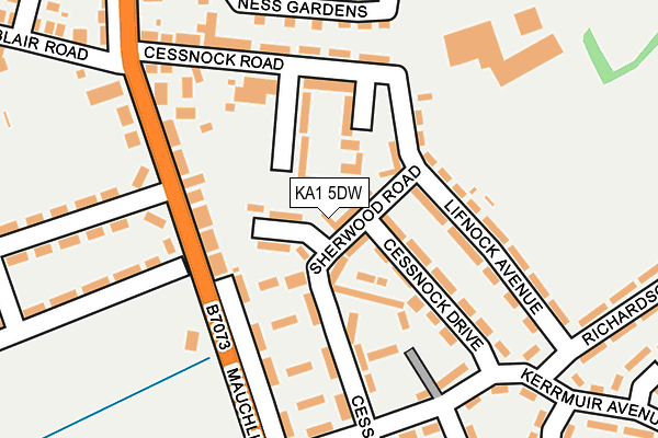 KA1 5DW map - OS OpenMap – Local (Ordnance Survey)
