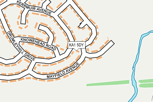 KA1 5DY map - OS OpenMap – Local (Ordnance Survey)