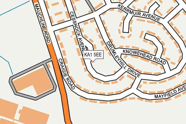 Map of KAT 1 RETAIL LIMITED at local scale