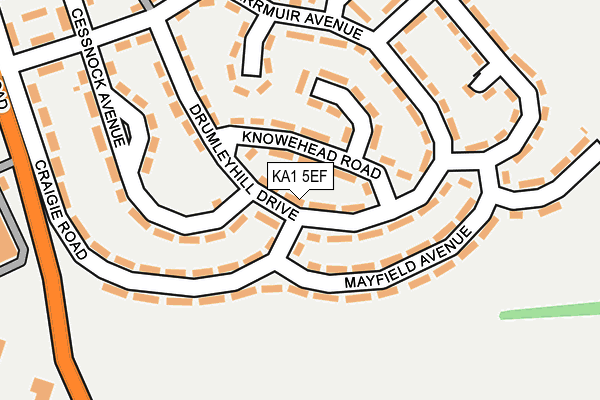 KA1 5EF map - OS OpenMap – Local (Ordnance Survey)