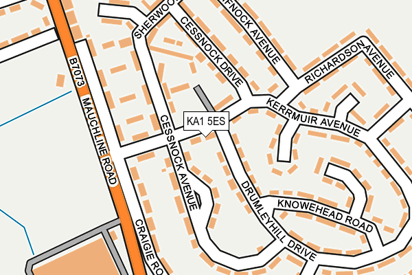 KA1 5ES map - OS OpenMap – Local (Ordnance Survey)