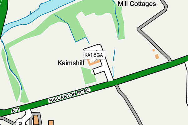 KA1 5GA map - OS OpenMap – Local (Ordnance Survey)