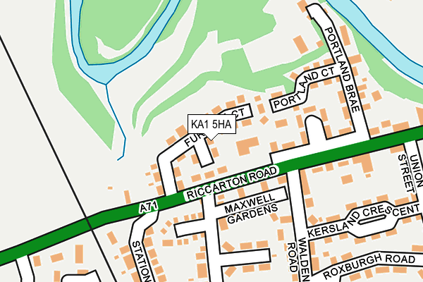 KA1 5HA map - OS OpenMap – Local (Ordnance Survey)