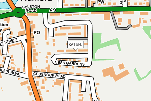 KA1 5HJ map - OS OpenMap – Local (Ordnance Survey)