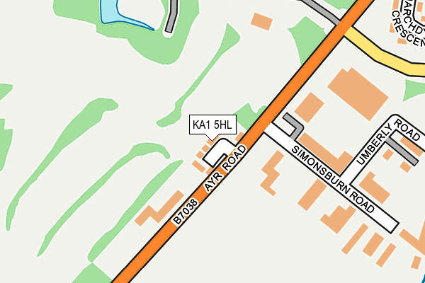 KA1 5HL map - OS OpenMap – Local (Ordnance Survey)