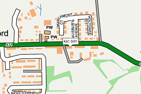 KA1 5HY map - OS OpenMap – Local (Ordnance Survey)