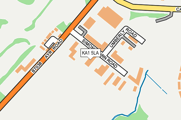 KA1 5LA map - OS OpenMap – Local (Ordnance Survey)