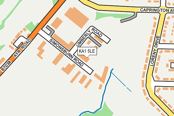 KA1 5LE map - OS OpenMap – Local (Ordnance Survey)