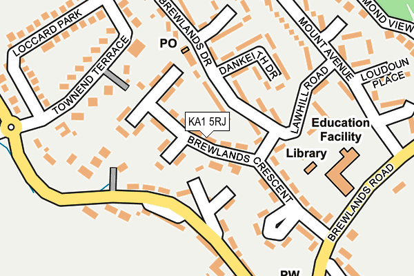 KA1 5RJ map - OS OpenMap – Local (Ordnance Survey)