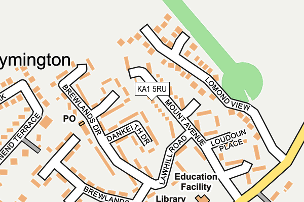 KA1 5RU map - OS OpenMap – Local (Ordnance Survey)