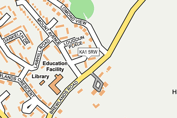 KA1 5RW map - OS OpenMap – Local (Ordnance Survey)