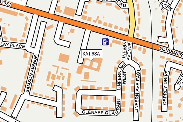 KA1 9SA map - OS OpenMap – Local (Ordnance Survey)