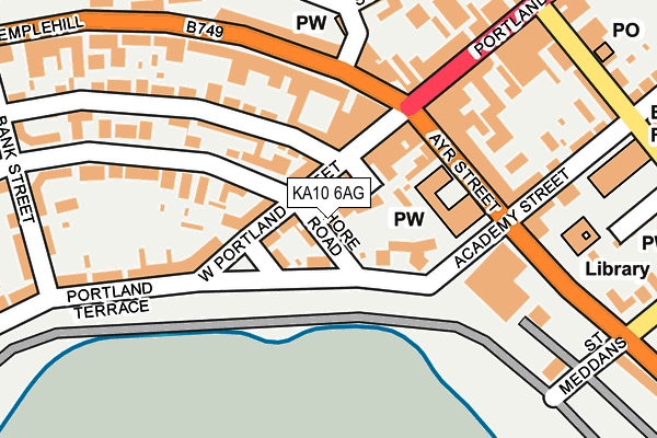 KA10 6AG map - OS OpenMap – Local (Ordnance Survey)