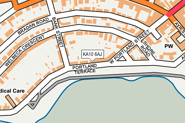 KA10 6AJ map - OS OpenMap – Local (Ordnance Survey)