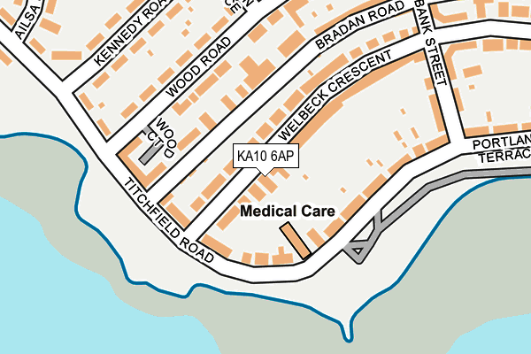 KA10 6AP map - OS OpenMap – Local (Ordnance Survey)