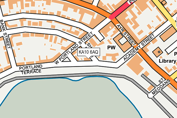 KA10 6AQ map - OS OpenMap – Local (Ordnance Survey)